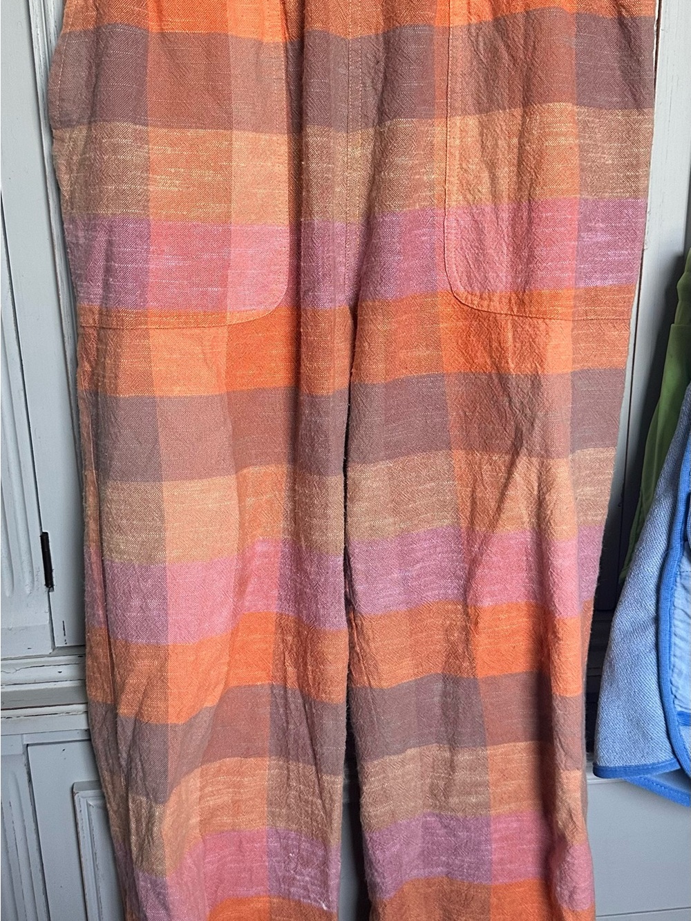 Ace & Jig Handwoven 100% Cotton Plaid Jogger Pants XS